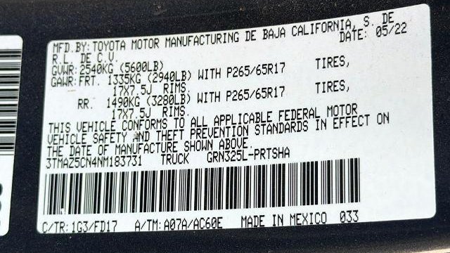 2022 Toyota Tacoma TRD Off-Road