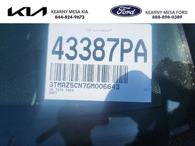 Photo of a 2016 Toyota Tacoma 4X2 SR5 V6 4DR Double Cab 5.0 FT SB for sale