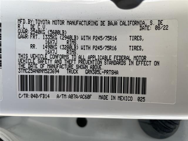 2022 Toyota Tacoma - $33,995