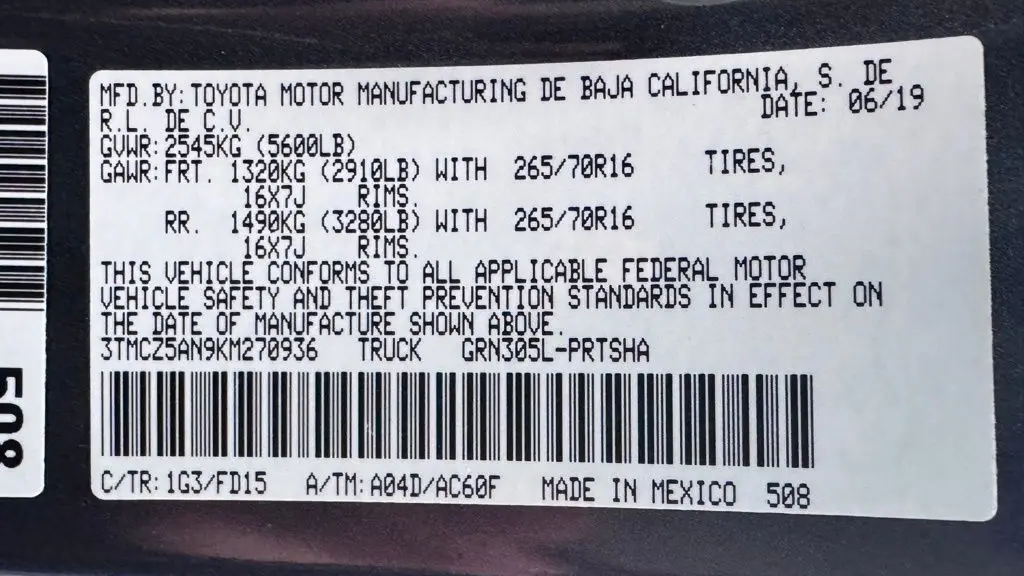 2019 Toyota Tacoma TRD Pro