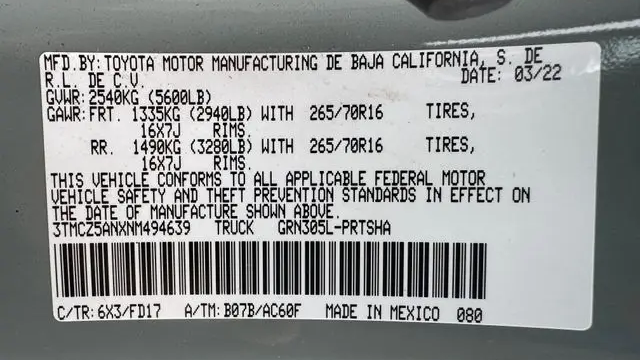 2022 Toyota Tacoma TRD Pro