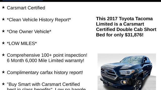 2017 Toyota Tacoma Limited