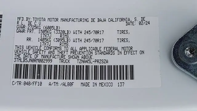 2024 Toyota Tacoma TRD Off-Road