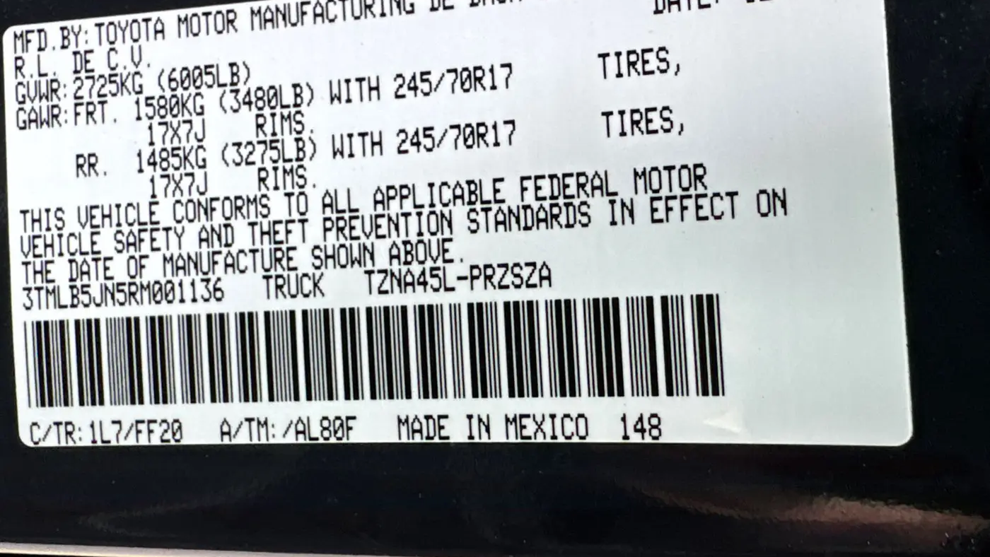 2024 Toyota Tacoma SR5