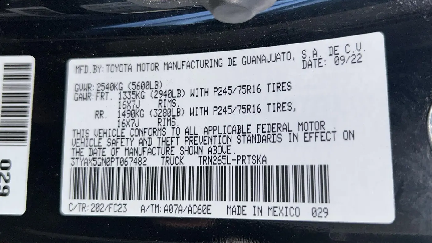 2023 Toyota Tacoma SR5
