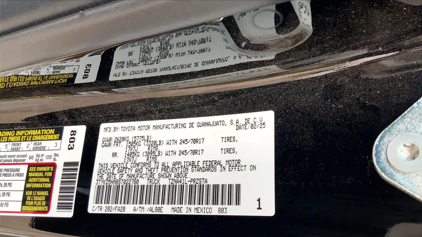 2025 Toyota Tacoma SR