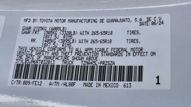 2024 Toyota Tacoma TRD Sport
