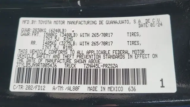 2024 Toyota Tacoma SR5