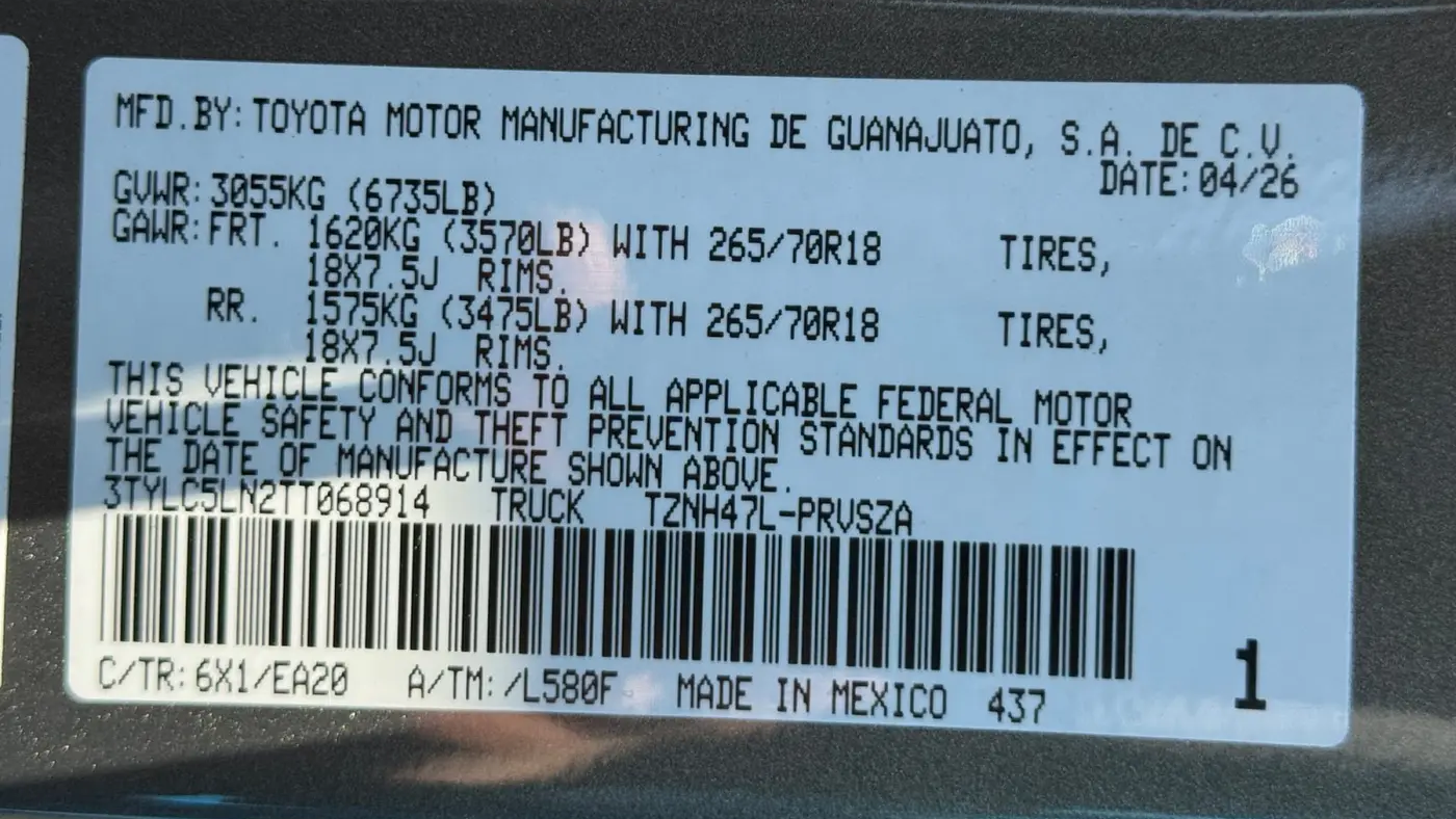 2026 Toyota Tacoma TRD Sport HV