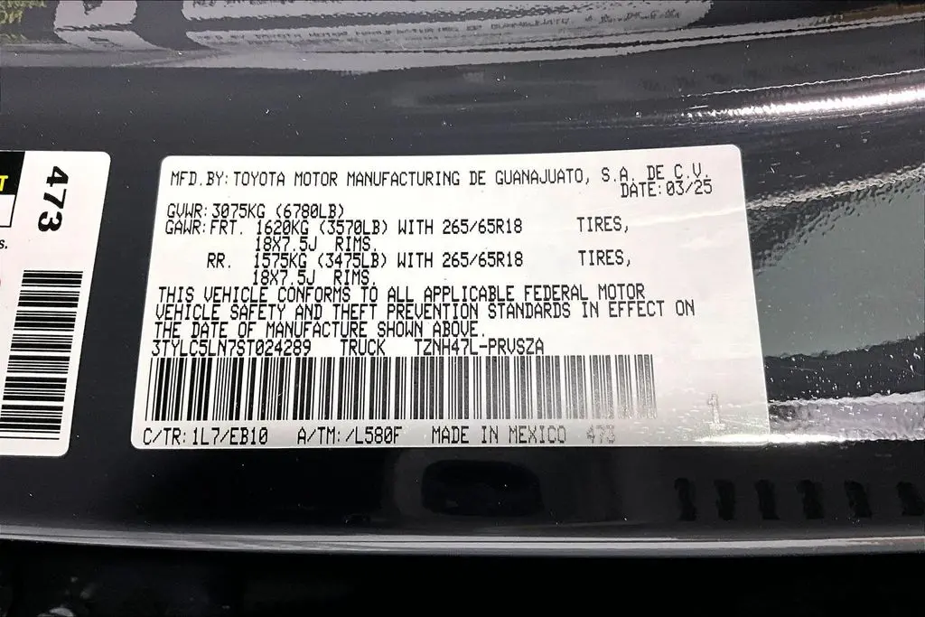 2025 Toyota Tacoma - $50,991