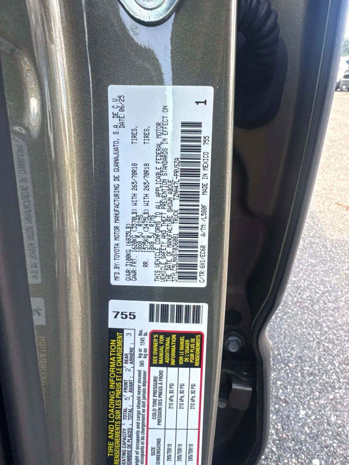 2025 Toyota Tacoma - $52,785