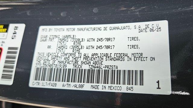 2025 Toyota Tacoma SR