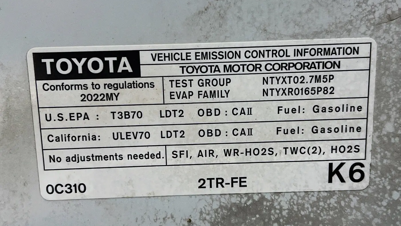 2022 Toyota Tacoma SR