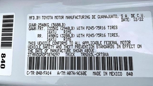 2023 Toyota Tacoma SR5