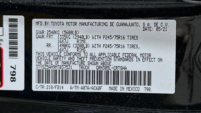 2021 Toyota Tacoma TRD Sport