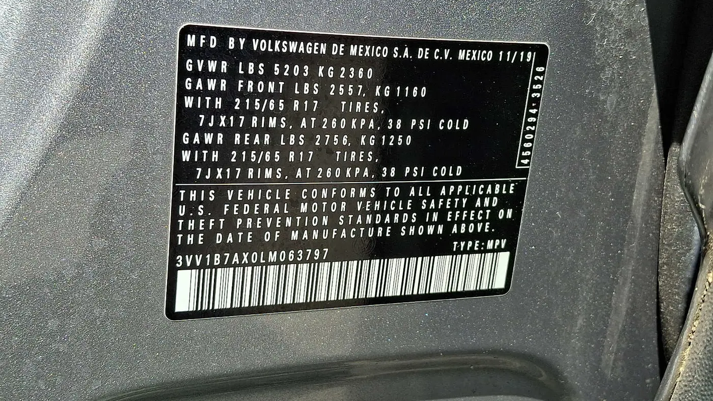 2020 Volkswagen Tiguan S