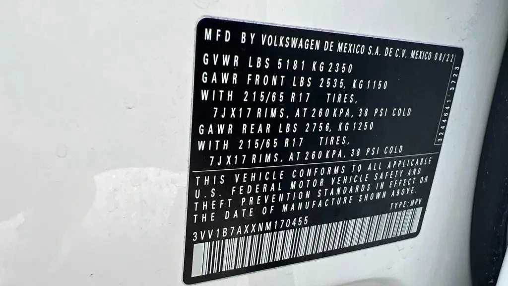 2022 Volkswagen Tiguan S