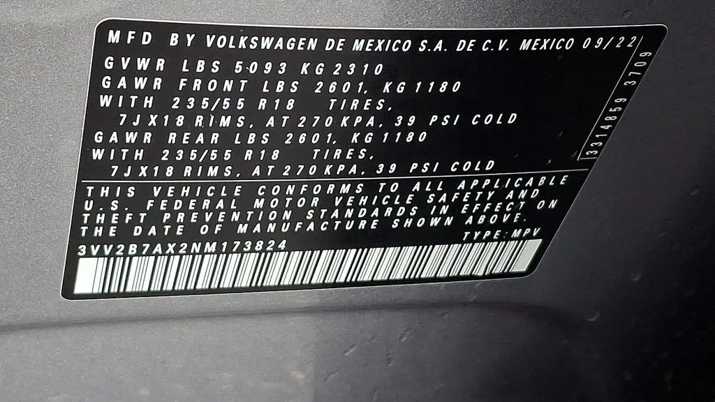 2022 Volkswagen Tiguan SE 4Motion