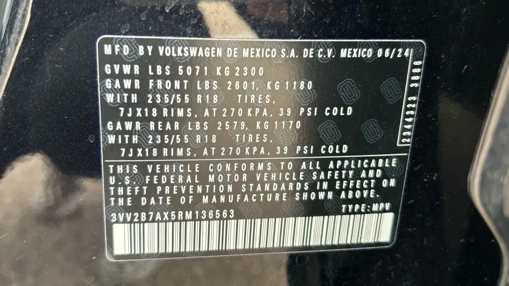 2024 Volkswagen Tiguan Wolfsburg Edition 4Motion