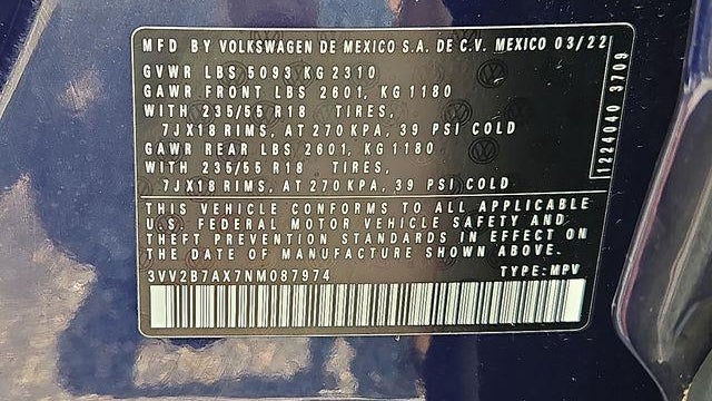 2022 Volkswagen Tiguan SE 4Motion