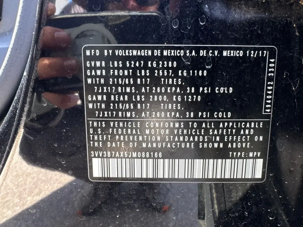 2018 Volkswagen Tiguan - $8,735