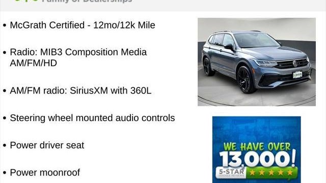 2024 Volkswagen Tiguan SE R-Line Black 4Motion
