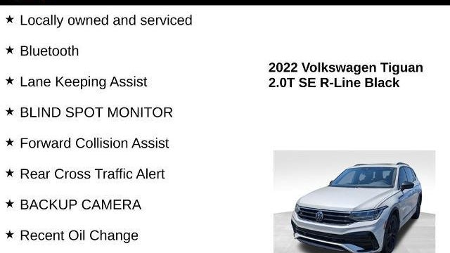 2022 Volkswagen Tiguan SE R-Line Black