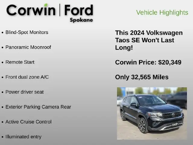2024 Volkswagen Taos - $20,349