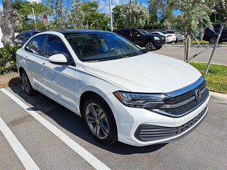 2023 Volkswagen Jetta with Opal White Pearl Exterior