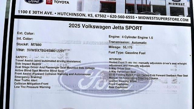2025 Volkswagen Jetta Sport