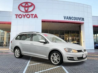 2015 Volkswagen Golf SportWagen with Reflex Silver Metallic S Exterior