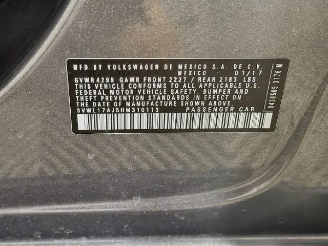 2017 Volkswagen Jetta - $7,000