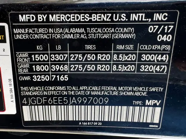 2018 Mercedes-Benz GLS - $17,001