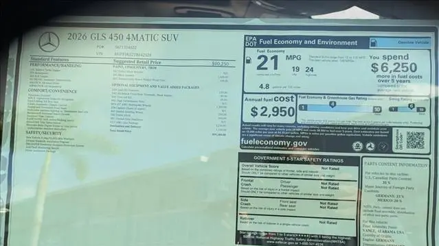 2026 Mercedes-Benz GLS GLS 450