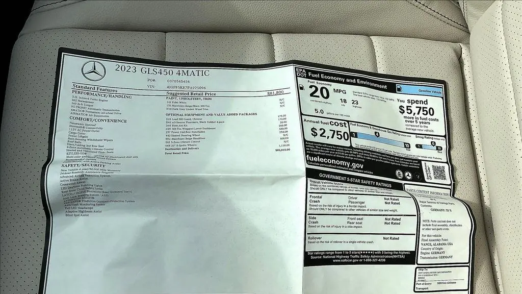 2023 Mercedes-Benz GLS GLS 450