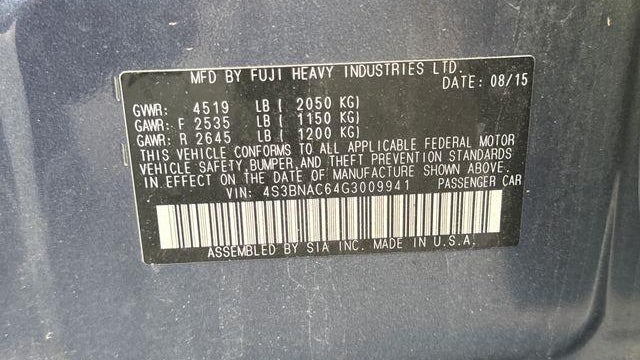2016 Subaru Legacy 2.5i Premium
