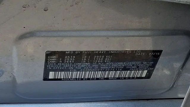 2015 Subaru Legacy 2.5i Premium