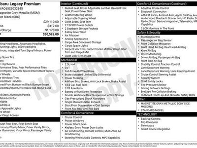 2025 Subaru Legacy AWD Premium 4DR Sedan