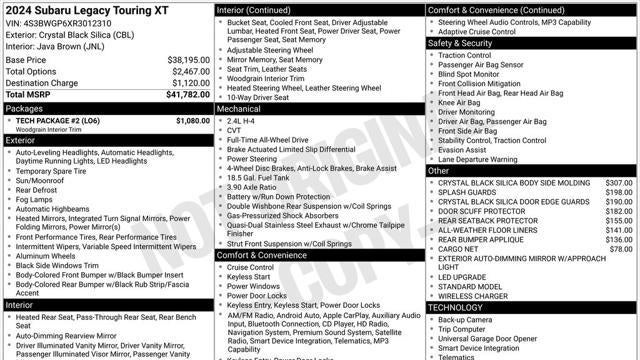 2024 Subaru Legacy Touring XT
