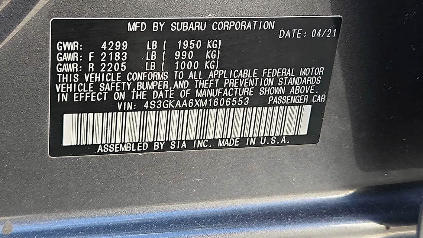 2021 Subaru Impreza Base