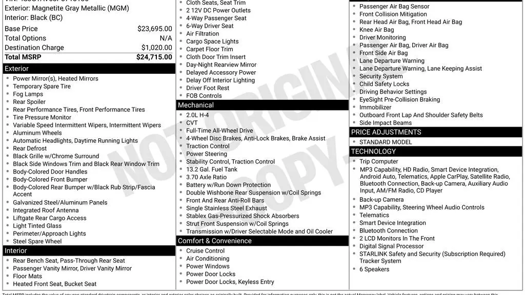 2023 Subaru Impreza Premium