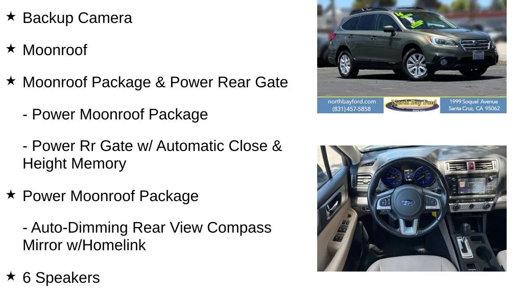 2016 Subaru Outback 2.5i Premium