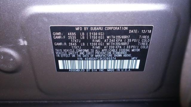 2019 Subaru Outback 2.5i Premium