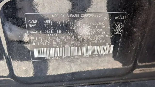 2018 Subaru Outback 2.5i Premium