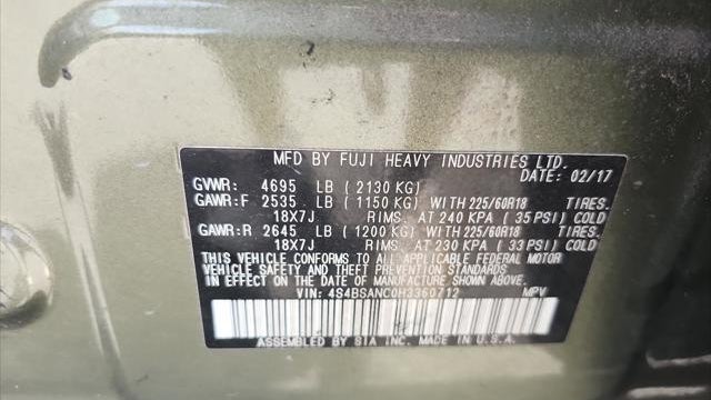 2017 Subaru Outback 2.5i Limited