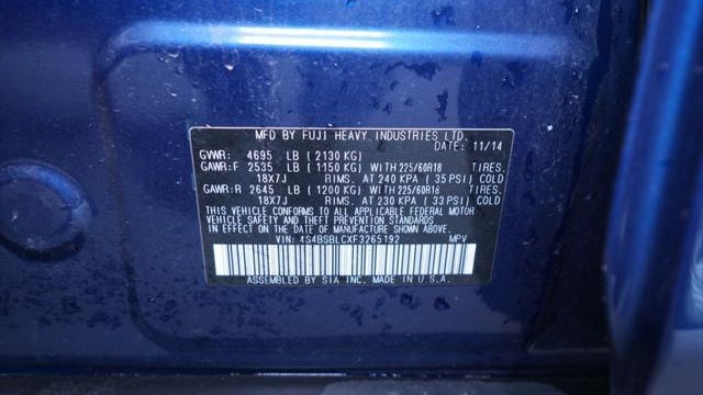 2015 Subaru Outback 2.5i Limited