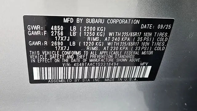 2025 Subaru Outback Base