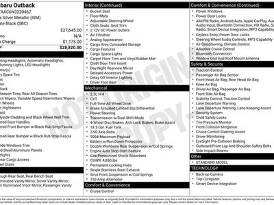 2022 Subaru Outback AWD Base 4DR Crossover