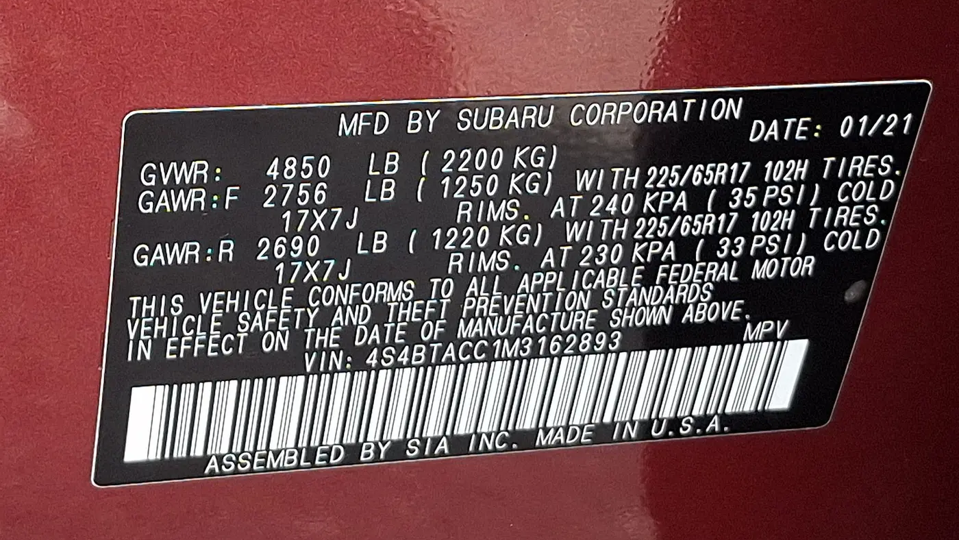 2021 Subaru Outback Premium