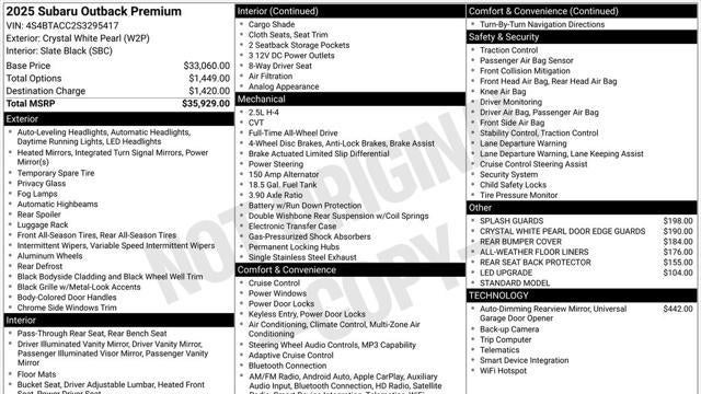2025 Subaru Outback Premium